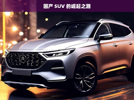 国产 SUV 的崛起之路